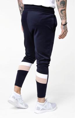 Pantalón Hombre SikSilk Sprint Track Marino Rosa B