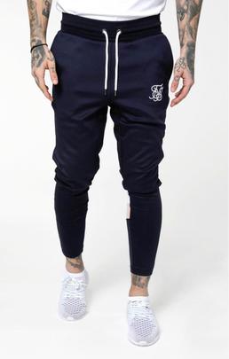 Pantalón Hombre SikSilk Sprint Track Marino Rosa B
