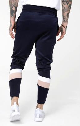 Pantalón Hombre SikSilk Sprint Track Marino Rosa B