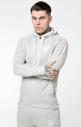 Chaqueta Hombre SikSilk Sport Gris