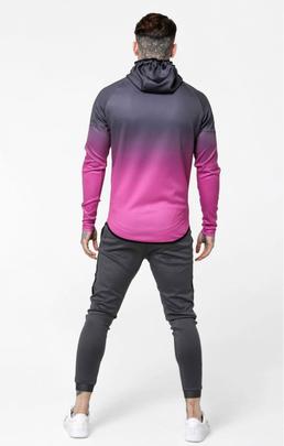 Chaqueta Hombre SikSilk Athlete Fade Gris Rosa