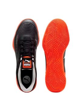 Bota Sala Hombre Puma Truco III Negra Naranja