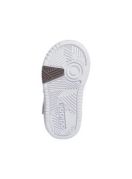 Zapatilla Niño/a adidas Hoops Mid Blanco Marron
