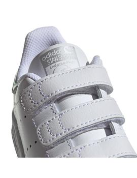 Zapatilla Niña adidas Stan Smith CF C Blanca