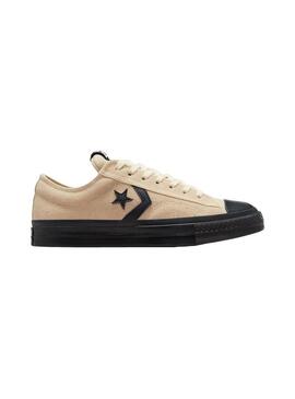 Zapatilla Hombre Converse Star Player 76 Suede Beige Negro