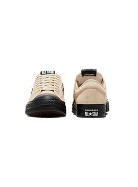 Zapatilla Hombre Converse Star Player 76 Suede Beige Negro