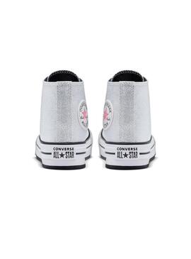 Zapatilla Niña Converse Lift Hi Plata