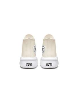 Zapatilla Niña Converse Move Hi Piel Beige
