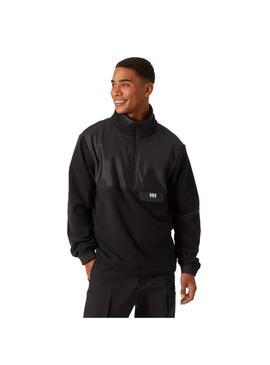 Polar Hombre Helly Hansen Yu 1/2 Zip Fleece Negro