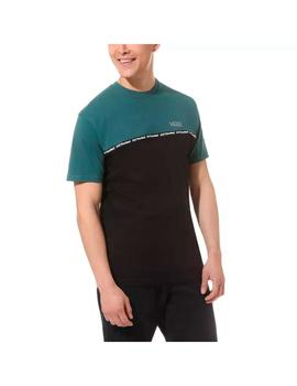 Camiseta Hombre Vans Taped Color Verde Negro