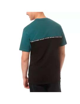 Camiseta Hombre Vans Taped Color Verde Negro