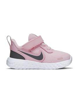 Montgomery Hito Cuaderno Zapatilla Niña Nike Revolution 5 Rosa/Negro