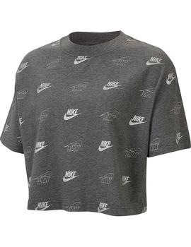Camiseta Chica Nike Sportswear Gris