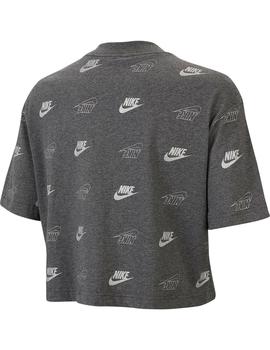 Camiseta Chica Nike Sportswear Gris