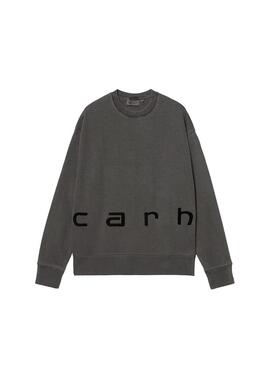 Sudadera Hombre Carhartt WIP Felt Script Sweat Gris