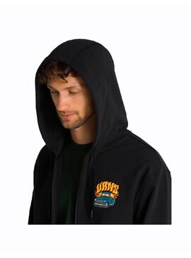 Sudaderas Hombre Vans Hot Rod Negra