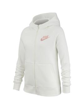 Sudadera Niña Nike Full Zip Beige