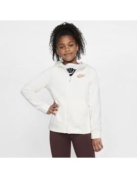 Sudadera Niña Nike Full Zip Beige