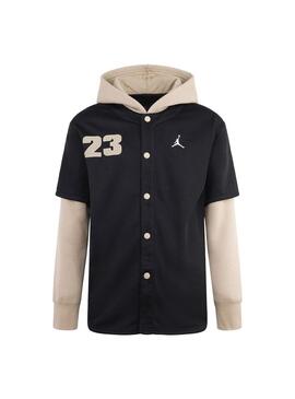 Sudadera Niño/a Jordan Baseball Negra Dorada