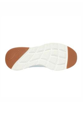 Zapatilla Mujer Skechers Air Court Blanco/Azul