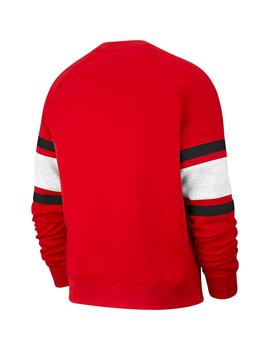 Sudadera Hombre Nike Air Flc Roja