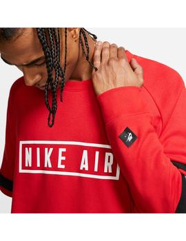 Sudadera Hombre Nike Air Flc Roja