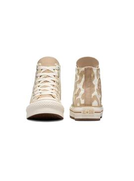Zapatilla Niña Converse All Star Eva Plataf Beige