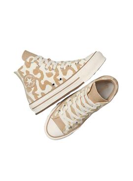 Zapatilla Niña Converse All Star Eva Plataf Beige