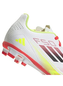 Bota Futbol Niño/a adidas F50 Fg Blanca Rojo