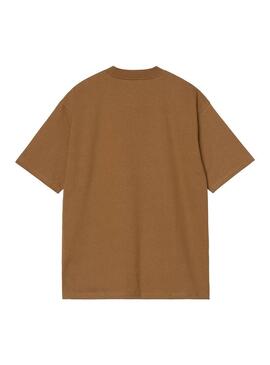 Camiseta Hombre Carhartt WIP Elson Pocket Marron