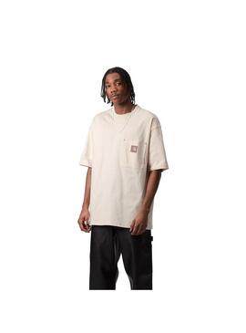 Camiseta Hombre Carhartt WIP Eldon Pocket Crudo