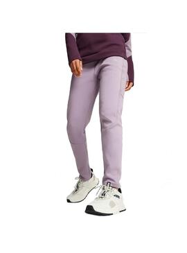 Pantalon Mujer Puma Evostripe Lila