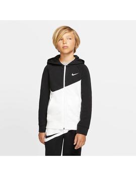 Sudadera Niño Nike Swoosh H. Blanco