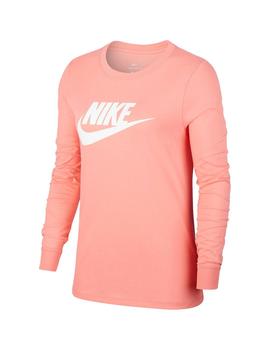 Camiseta Mujer Nike Essential Ls Icon Rosa