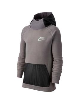 Sudadera Polar Niño Nike Winterized Gris