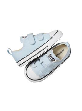 Zapatilla Baby Converse Ctas 2V Celeste