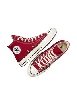 Zapatilla Unisex Converse Chuck 70 Hi Granate