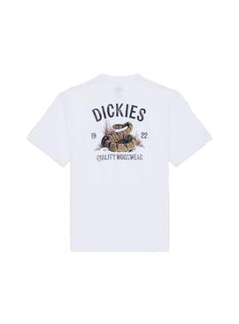 Camiseta Hombre Dickies Snake Blanca