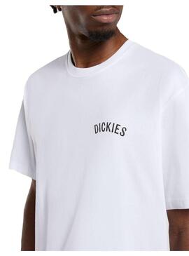 Camiseta Hombre Dickies Snake Blanca