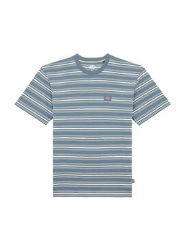 Camiseta Hombre Dickies Lewistown Stripe Azul