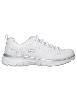 Mujer Skechers Synergy Wide Fit Blanco