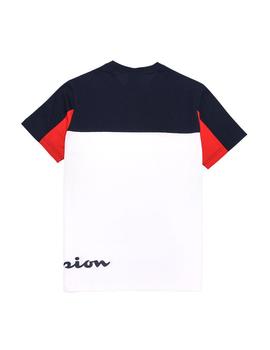 Camiseta  Hombre Champion Blanco/Azul/Rojo