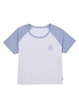 Camiseta Mujer Converse Chuck Patch Azul