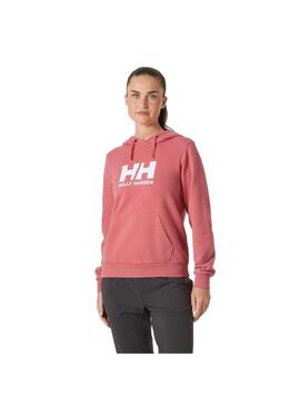 Sudadera Mujer Helly Hansen Logo Hoodie 2.0 Rosa
