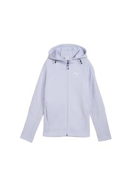 Sudadera Mujer Puma Evostripe II Celeste