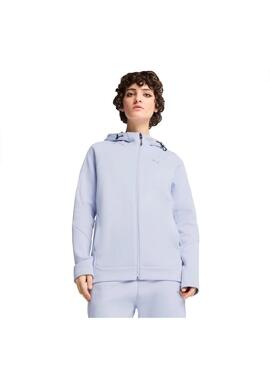 Sudadera Mujer Puma Evostripe II Celeste