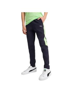 Pantalón Junior Puma Evostripe Marino/Verde