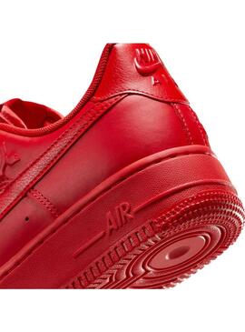 Zapatilla Mujer Nike Air Force Roja Flor