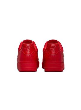 Zapatilla Mujer Nike Air Force Roja Flor