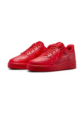 Zapatilla Mujer Nike Air Force Roja Flor